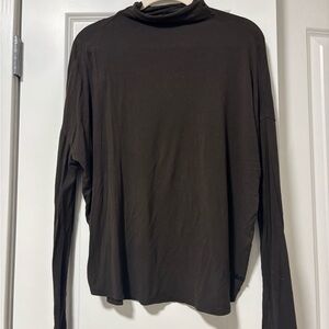 Tahari Olive Green Turtleneck Top